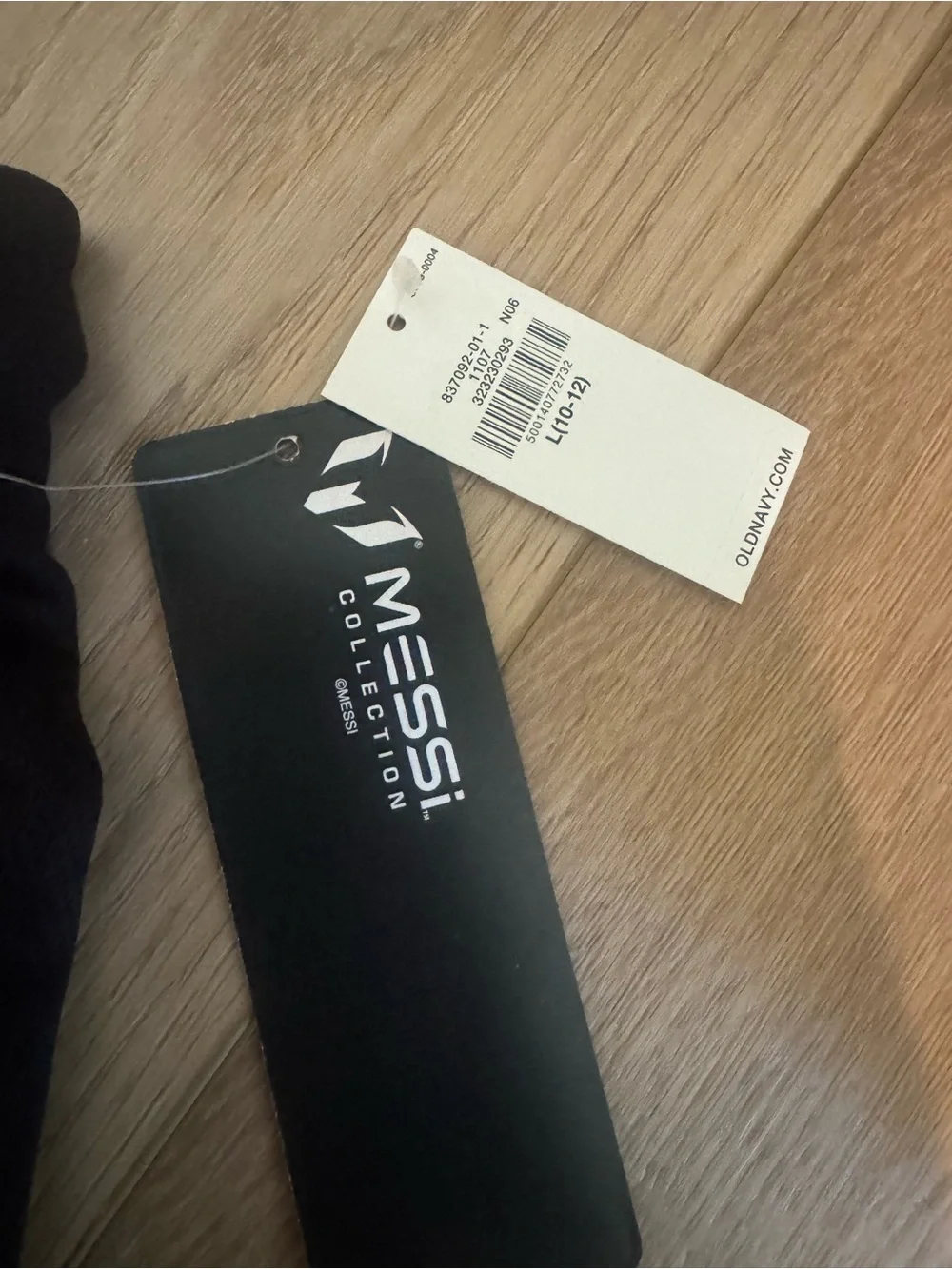 Old Navy Black Joggers with Pink Messi Logo